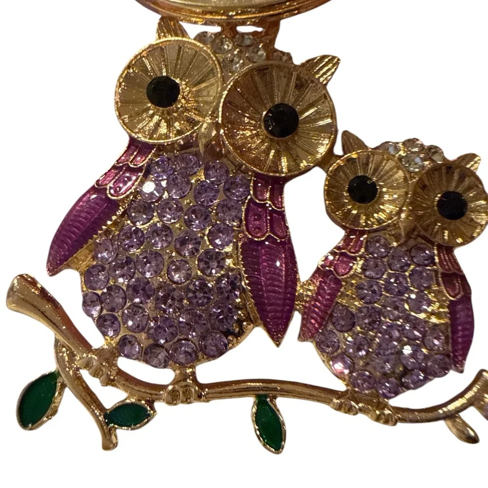 Lavender Women's Top-Handle Satchel Handbag - Unbranded w/owl charm - Picture 4 of 4